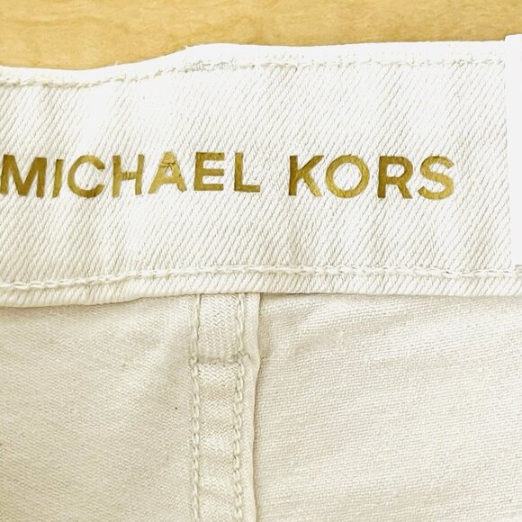 Michael Kors Women Selma Bootcut Stretch Jeans Size 2 High Rise Slim Bone Color - Picture 9 of 16